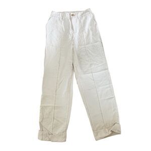 A New Day ~ Womens Ivory Pants ~ Cuffed hem ~ size 4